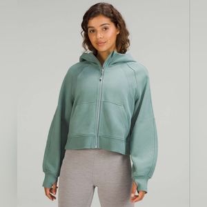 Lululemon Scuba Oversized Full Zip Hoodie Tidewater Teal Size XS/S